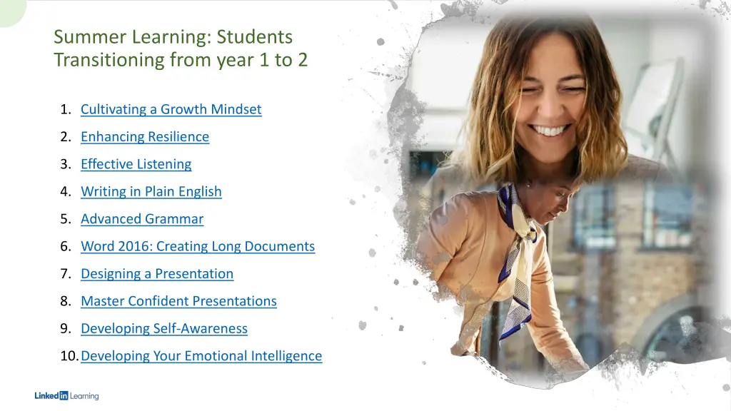 summer learning students transitioning from year