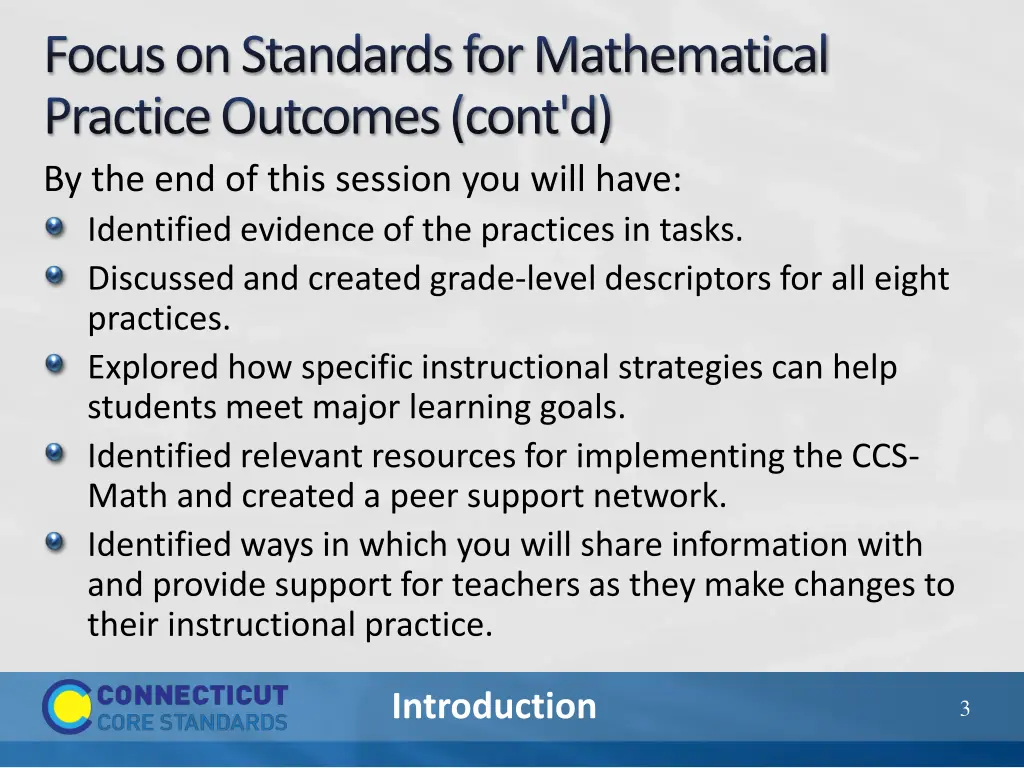 focus on standards for mathematical practice 1