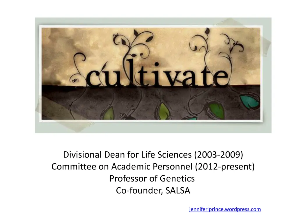 divisional dean for life sciences 2003 2009