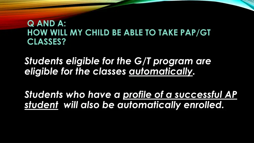 q and a how will my child be able to take