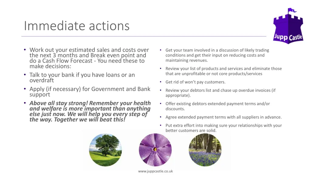 immediate actions