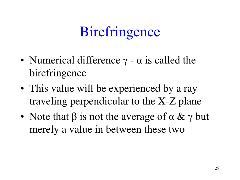 birefringence
