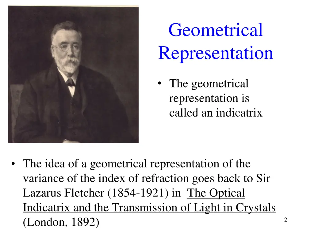 geometrical representation