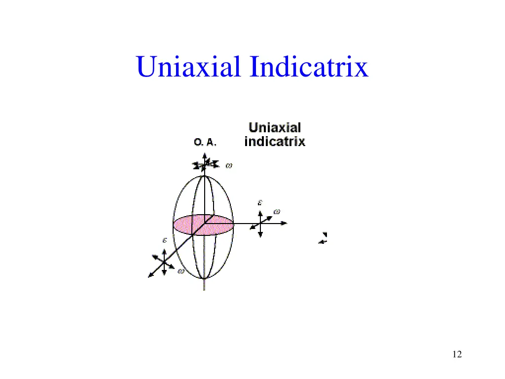 uniaxial indicatrix