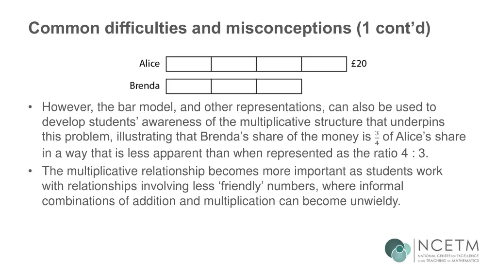 common difficulties and misconceptions 1 cont d
