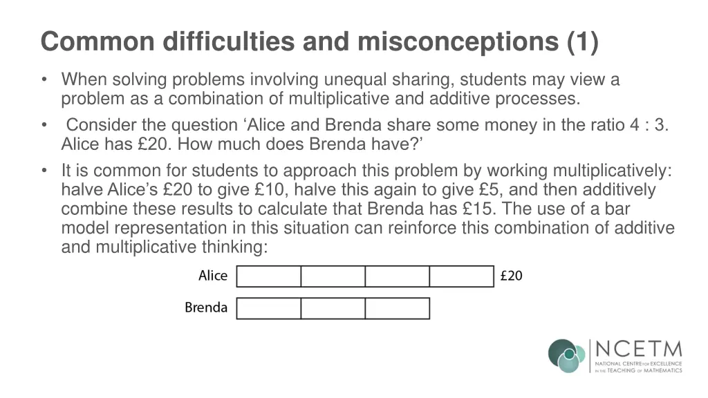 common difficulties and misconceptions 1