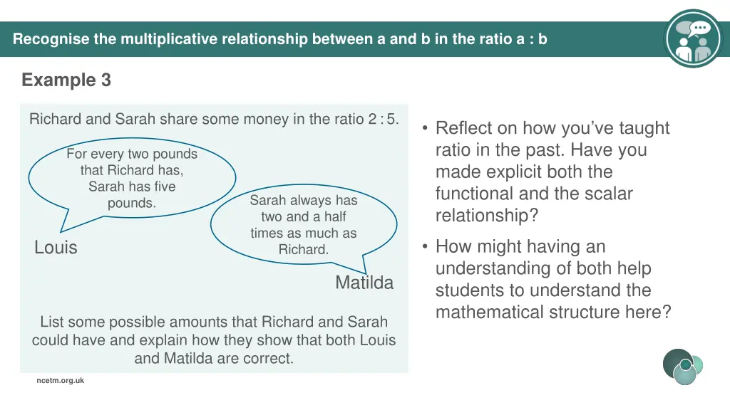 recognise the multiplicative relationship between 1