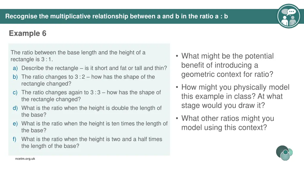 recognise the multiplicative relationship between 8
