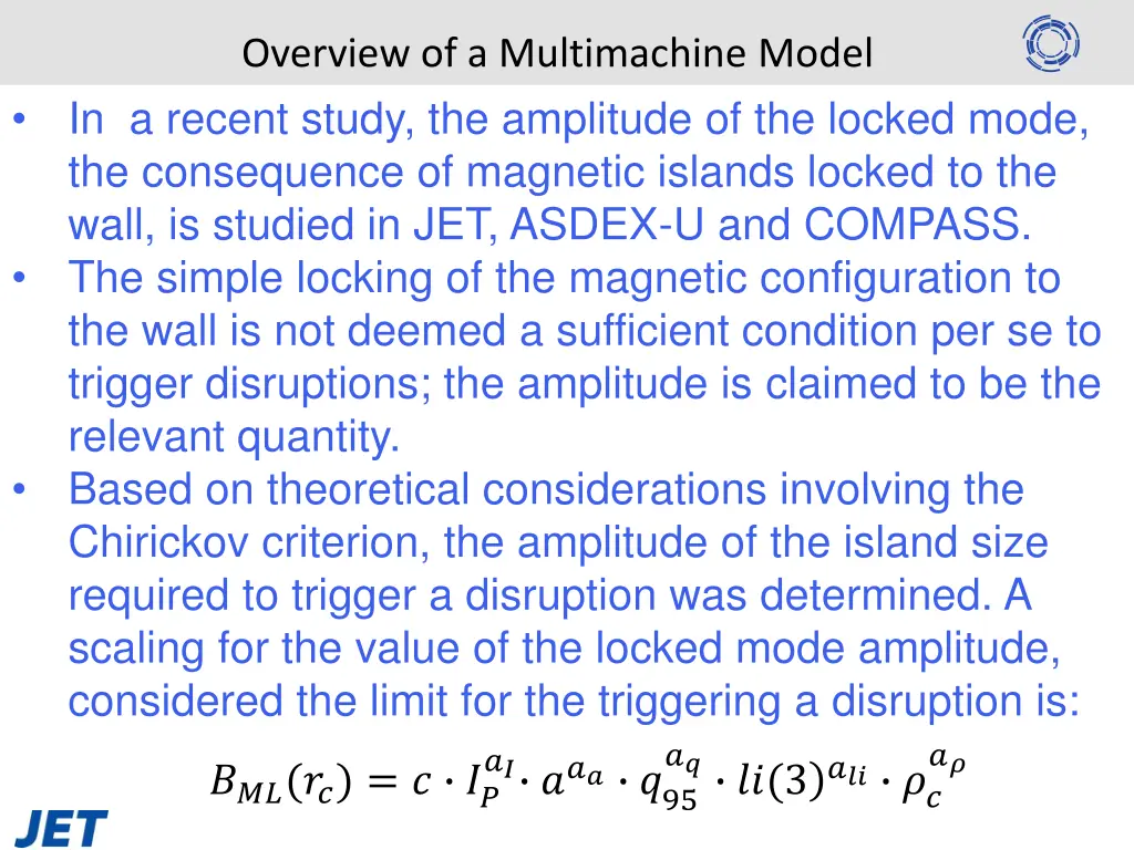 overview of a multimachine model in a recent