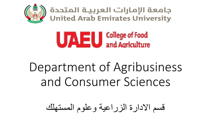 department of agribusiness and consumer sciences