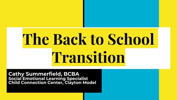 the back to school transition