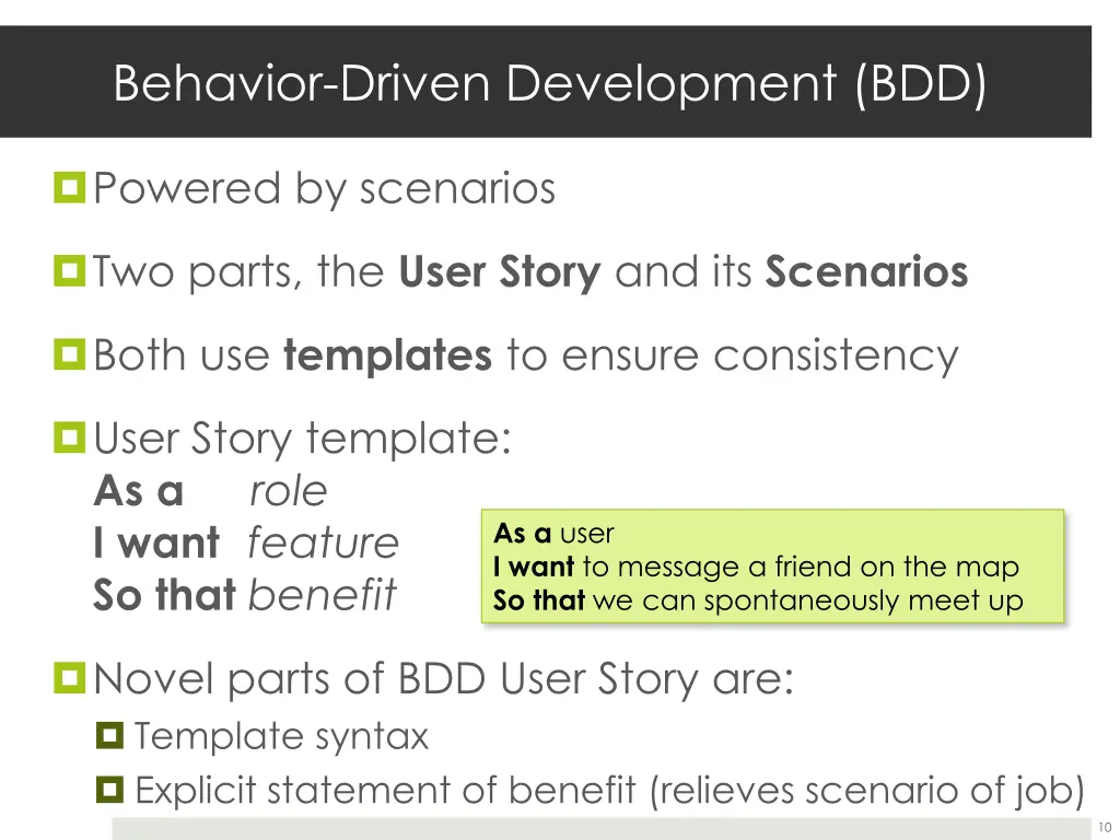 behavior driven development bdd
