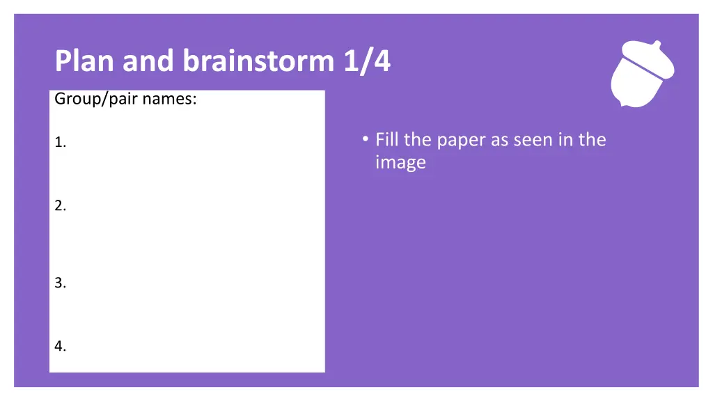 exercise plan and brainstorm 1 4