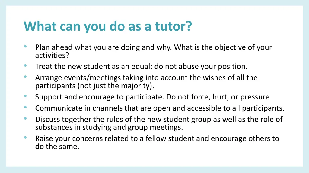 what can you do as a tutor