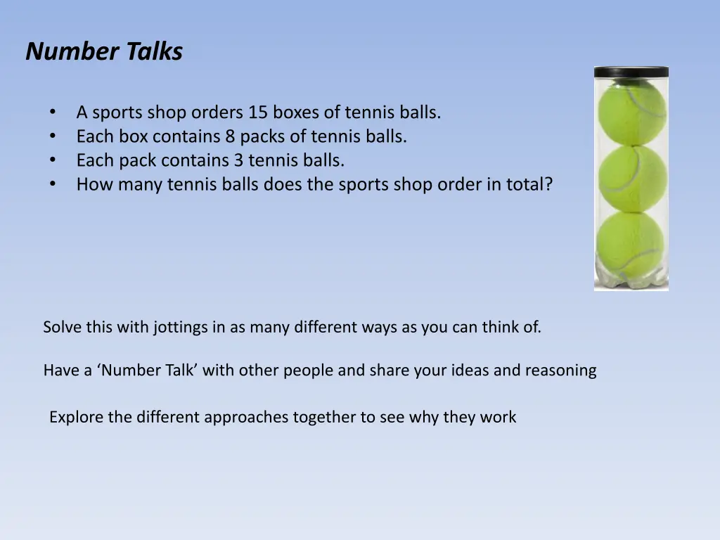 number talks 1