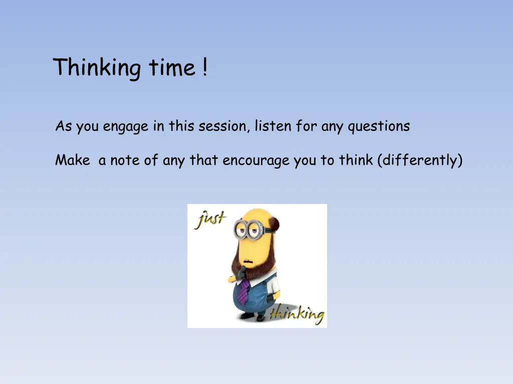 thinking time