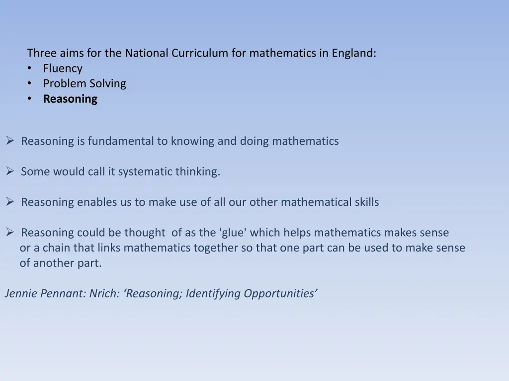 three aims for the national curriculum