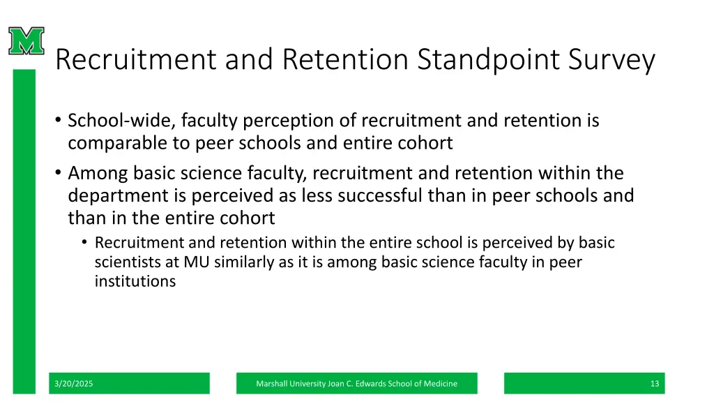 recruitment and retention standpoint survey