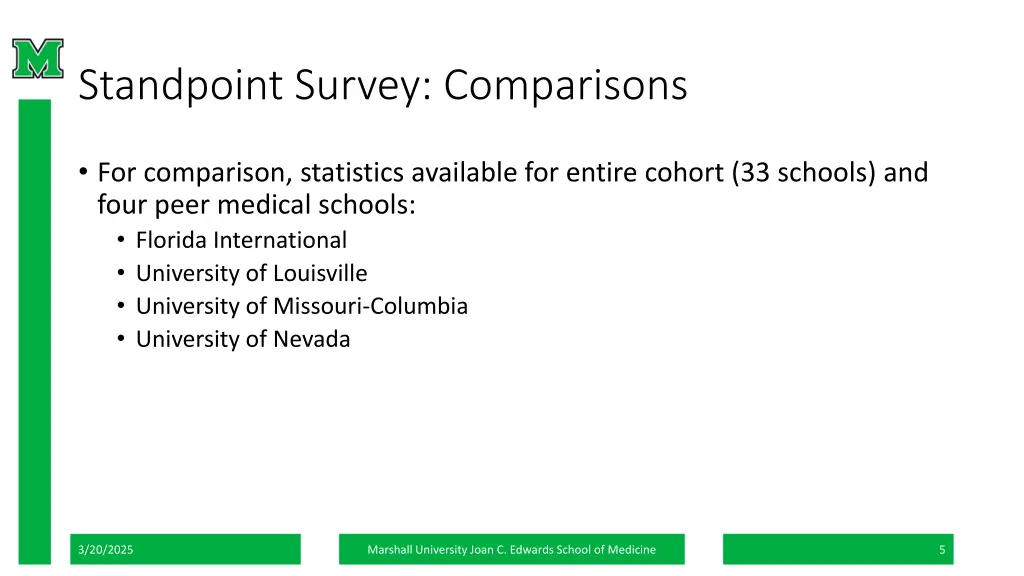 standpoint survey comparisons