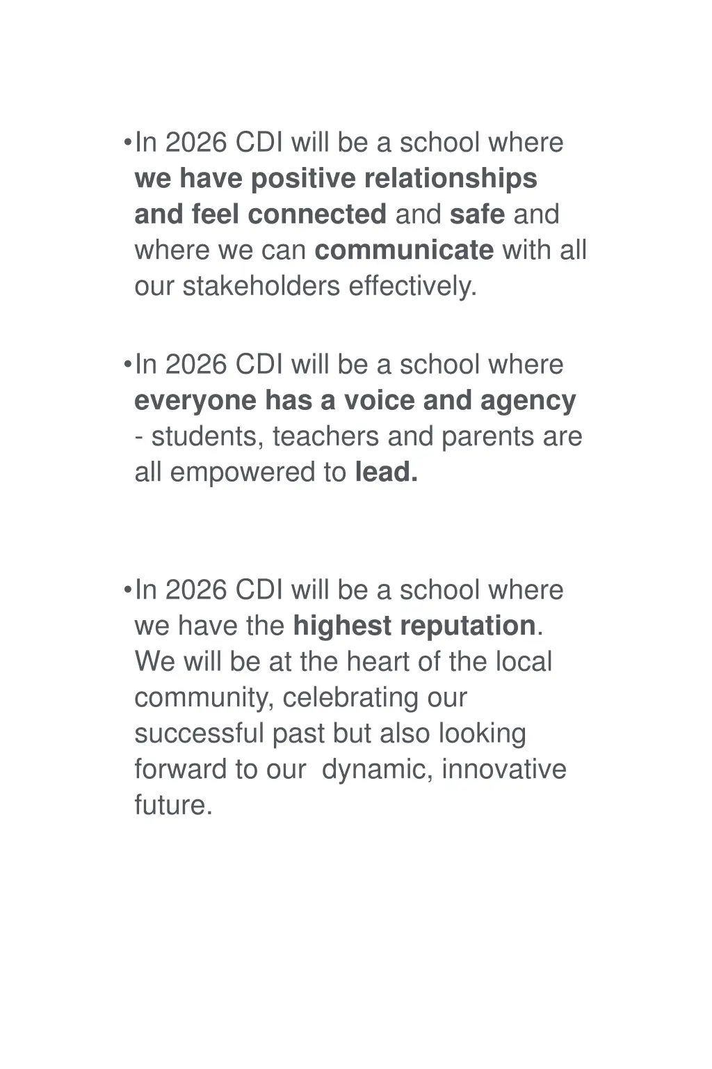 in 2026 cdi will be a school where we have 1