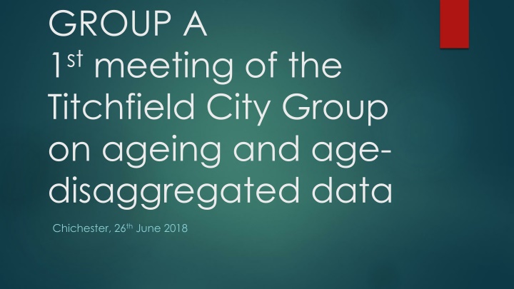 group a 1 st meeting of the titchfield city group