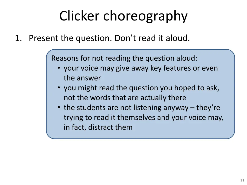 clicker choreography 1