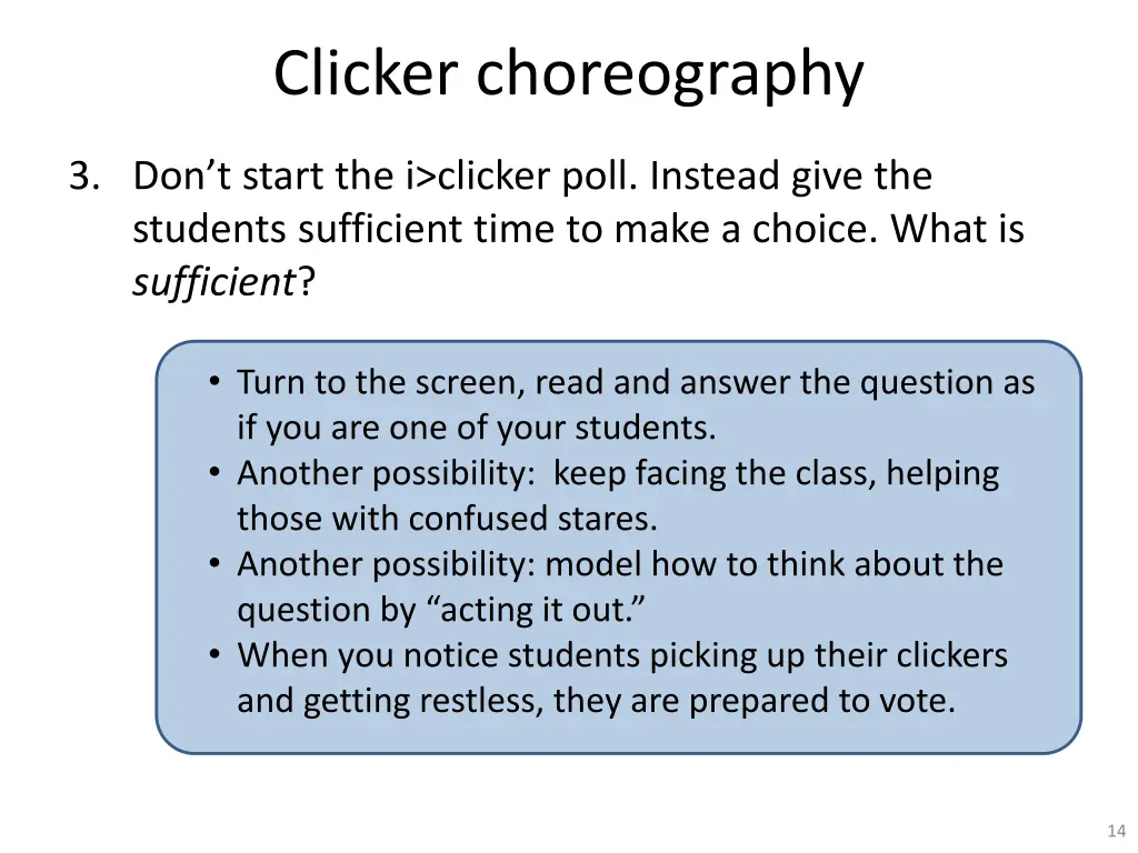 clicker choreography 4