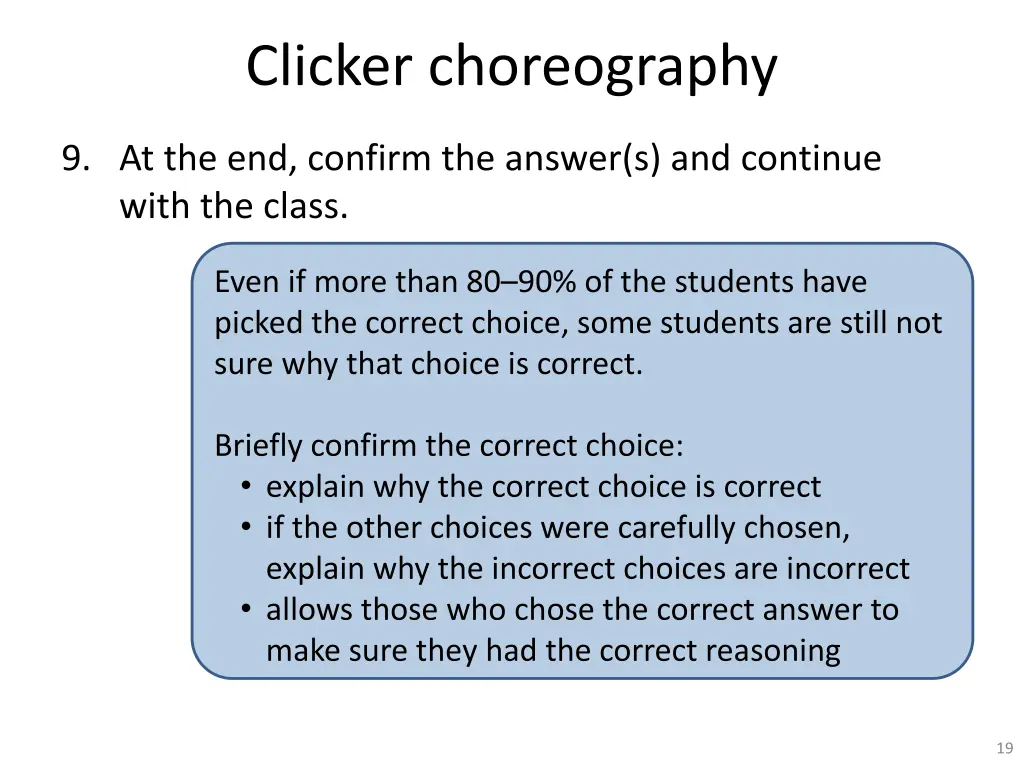 clicker choreography 9