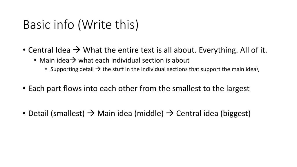 basic info write this