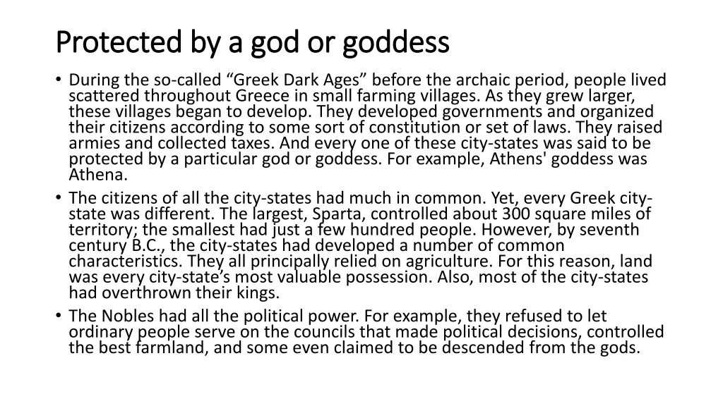 protected by a god or goddess protected