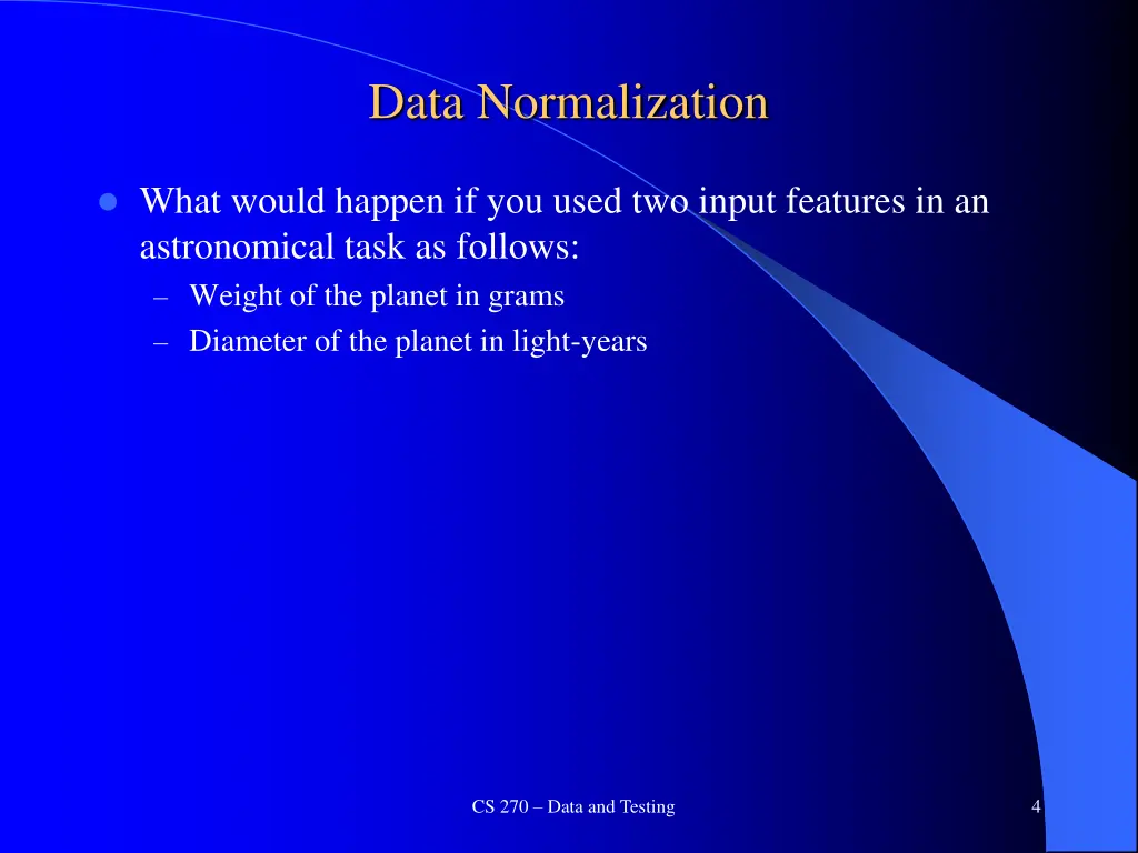 data normalization