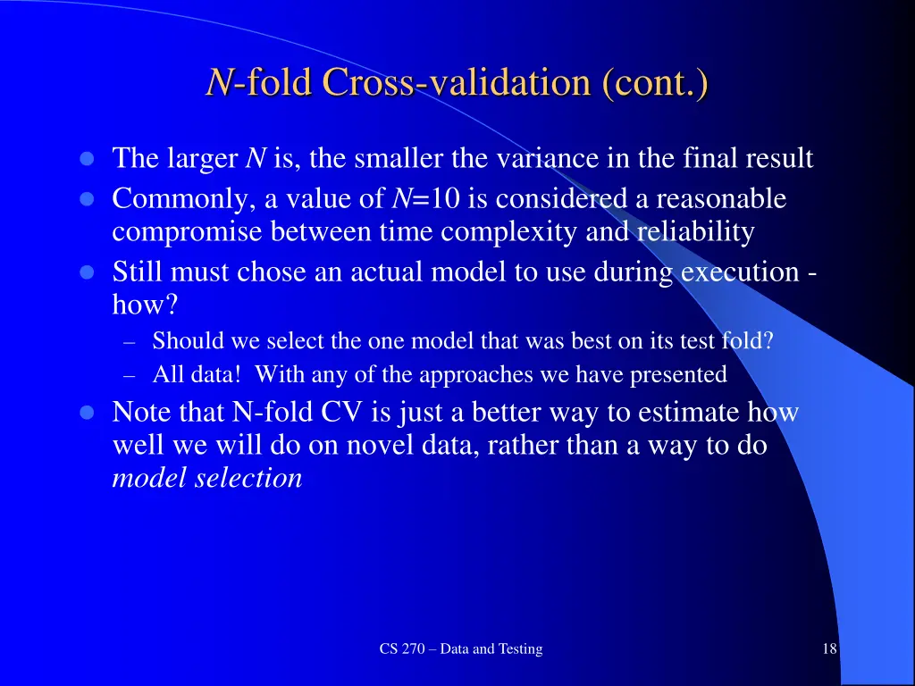 n fold cross validation cont 1