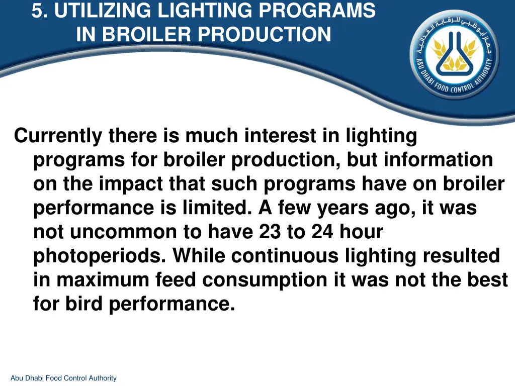 5 utilizing lighting programs in broiler 1