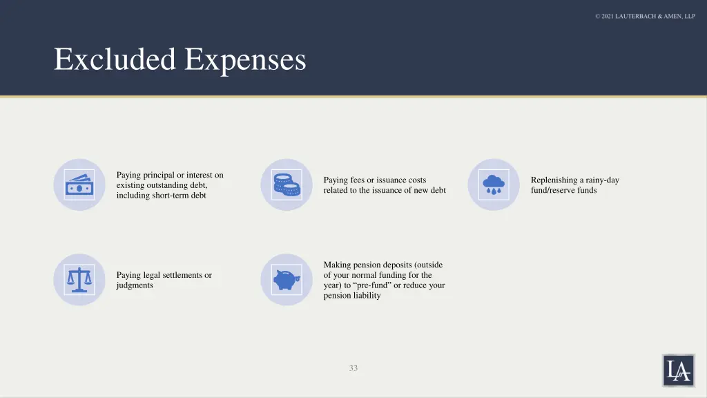 excluded expenses 1