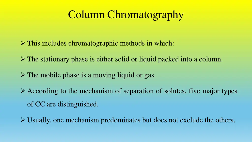 column chromatography