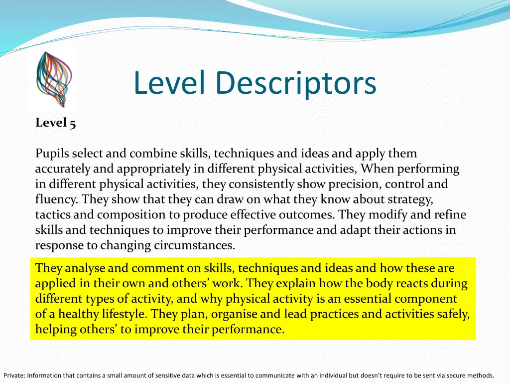 level descriptors