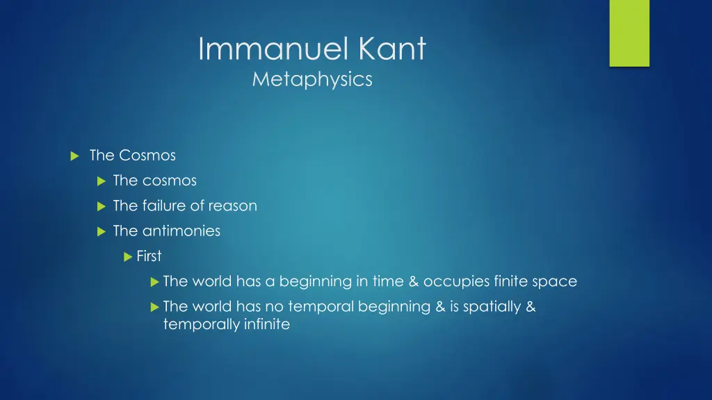 immanuel kant metaphysics 3