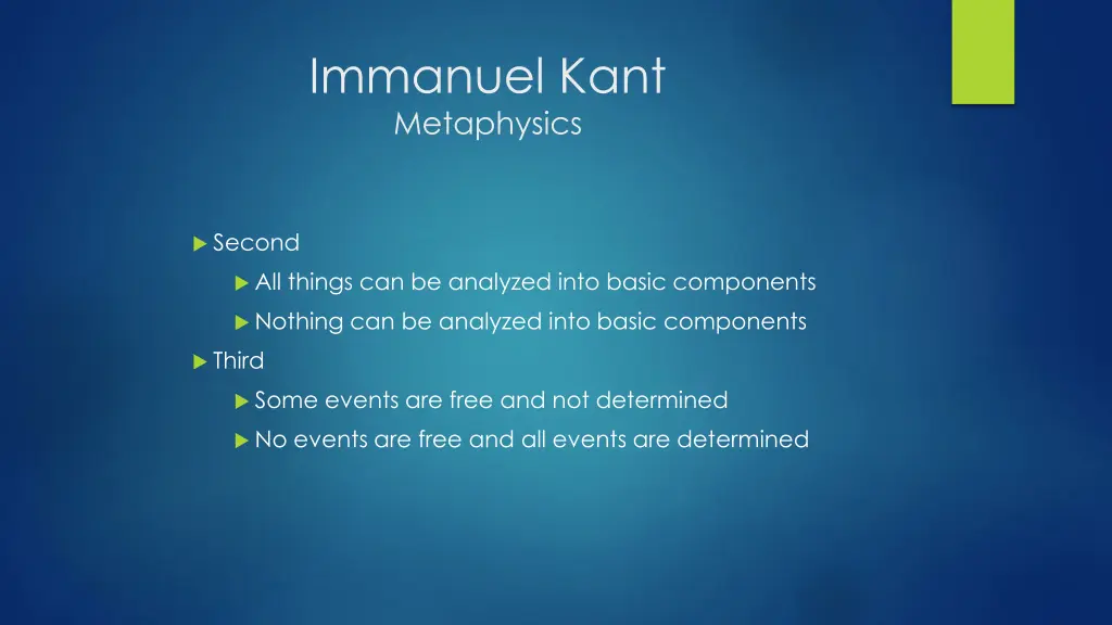 immanuel kant metaphysics 4