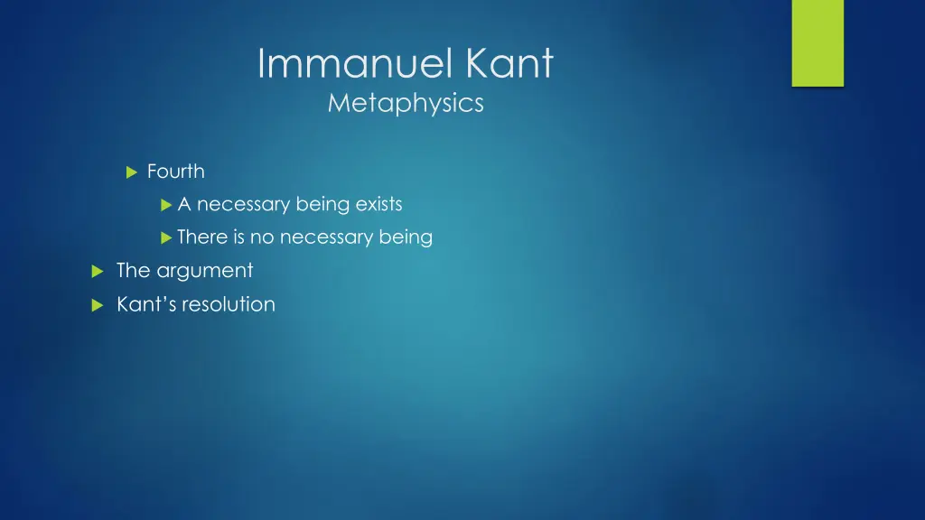 immanuel kant metaphysics 5