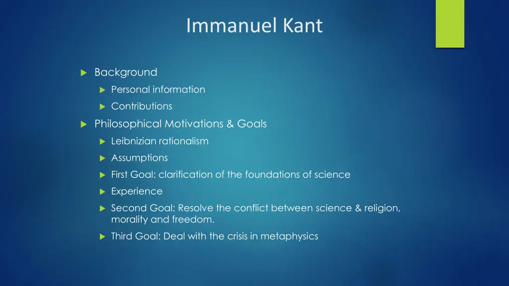 immanuel kant