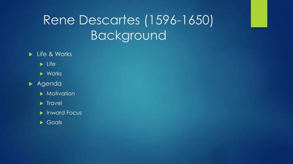 rene descartes 1596 1650 background