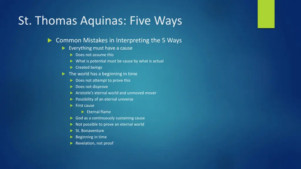 st thomas aquinas five ways 1