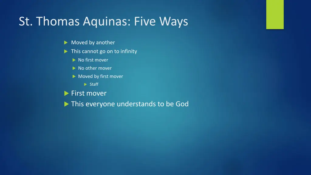 st thomas aquinas five ways