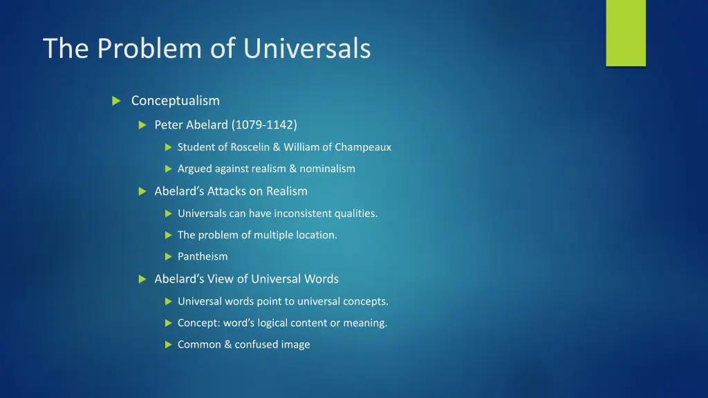 the problem of universals 6