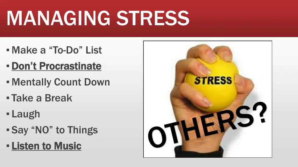 managing stress 1