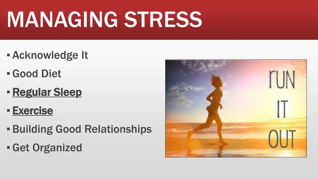 managing stress