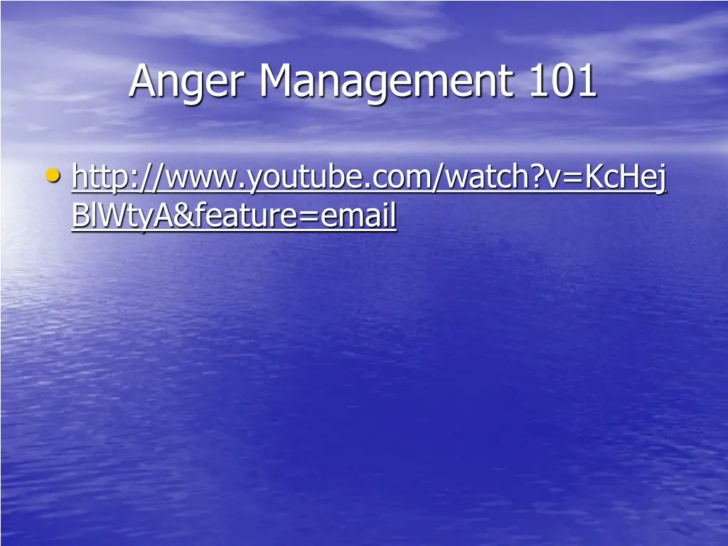 anger management 101