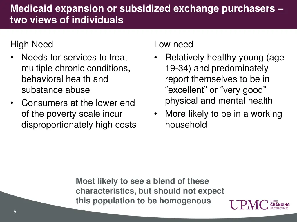 medicaid expansion or subsidized exchange