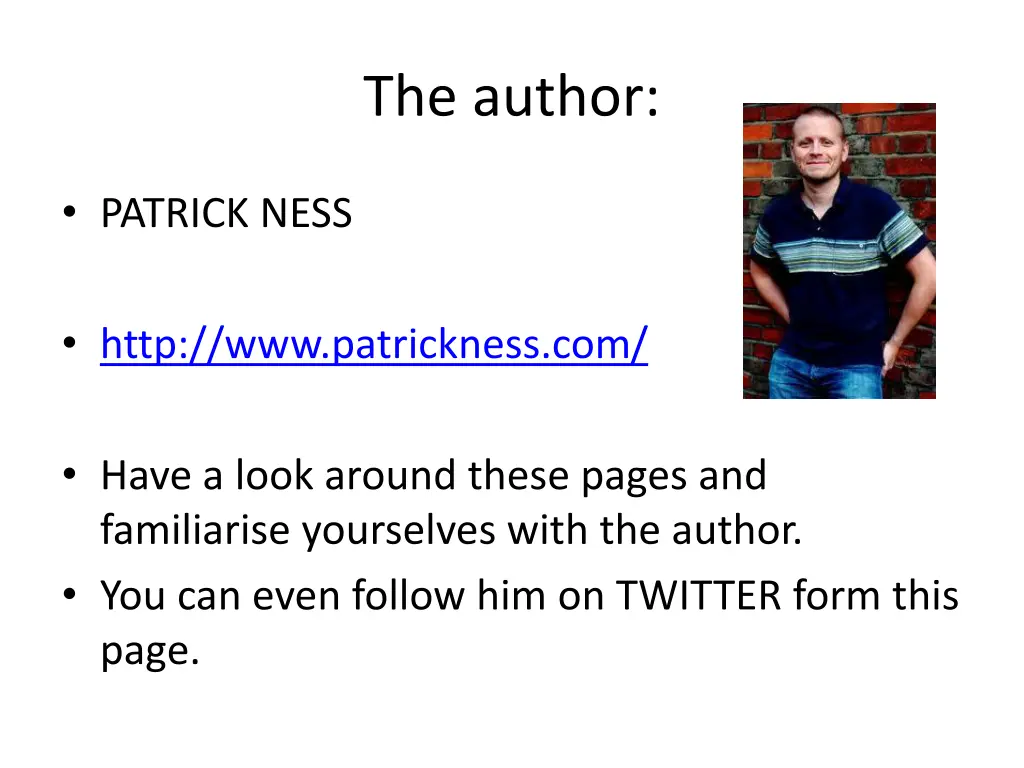 the author