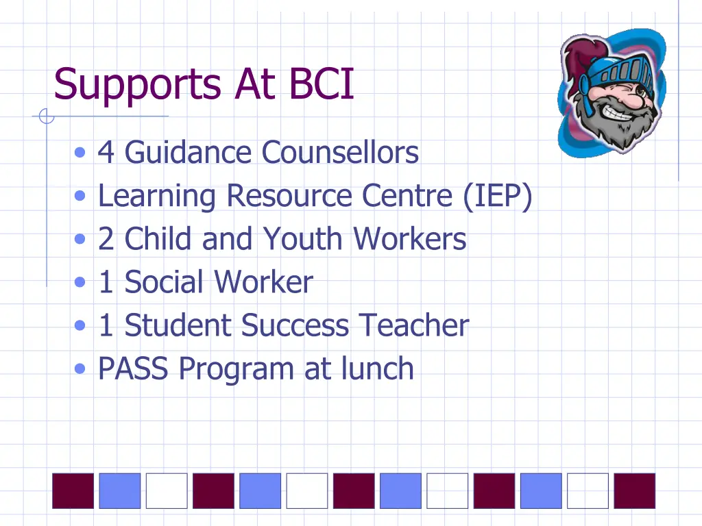 supports at bci